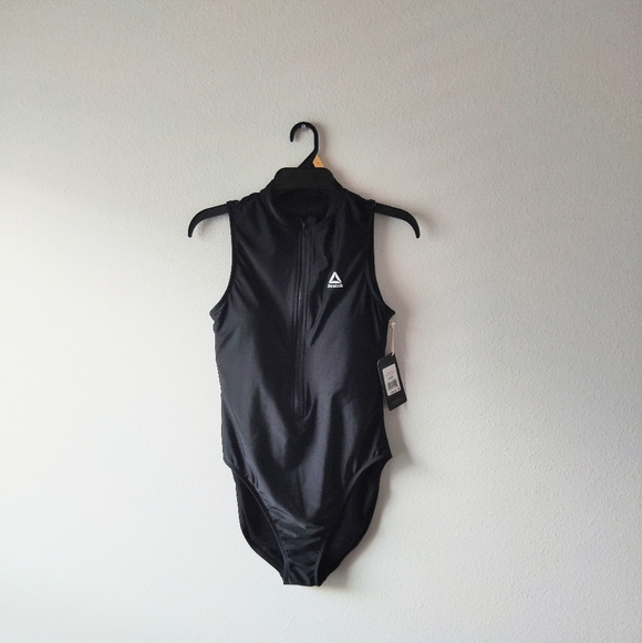 Reebok Zip Front One Piece Swimsuit - Picture 2 of 5